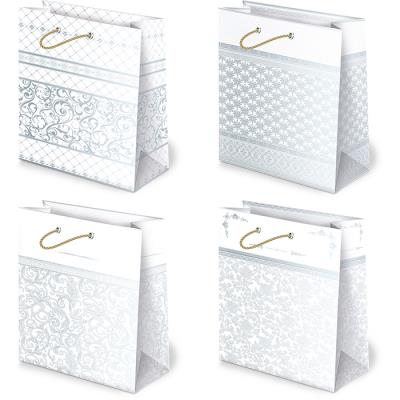 Opakowanie Torebki ozdobne T-2L set 21 Białe graficzne 10 sztuk