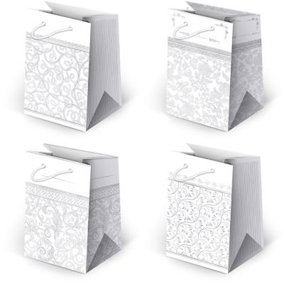 Opakowanie Torebki ozdobne T5-18 Białe grafika 10 sztuk