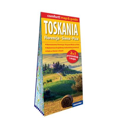 Toskania. Florencja, Siena, Piza laminowany map&guide (2w1: przewodnik i mapa). Autor: Kowalska Kamila. SmakLiter.pl Okładka książki Toskania. Florencja, Siena, Piza laminowany map&guide (2w1: przewodnik i mapa)
