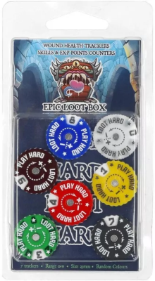 Opakowanie Trackers Counters Range 0-9 25mm Random Colours