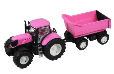 Opakowanie Traktor różowy z wywrotką