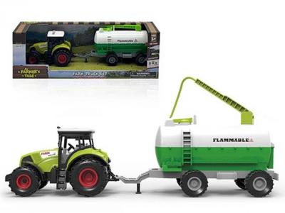 Traktor z przyczepą 1:36 światło dźwięk. Wydawca: Madej. SmakLiter.pl Opakowanie Traktor z przyczepą 1:36 światło dźwięk