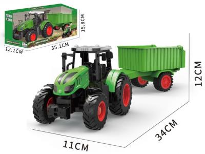 Opakowanie Traktor z przyczepą 34x11x12cm