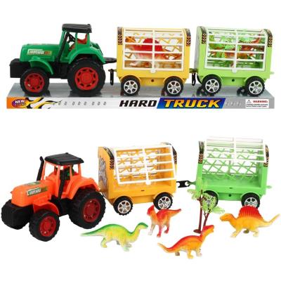 Opakowanie Traktor z przyczepą i dinozaurami