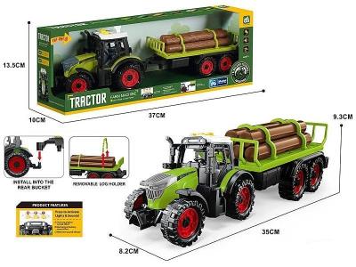 Opakowanie Traktor z przyczepą i drewnem 35x9x8cm