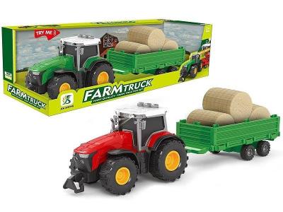 Opakowanie Traktor z przyczepą światło dźwięk napęd MIX