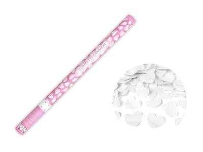 Opakowanie Tuba z sercami białymi 80cm