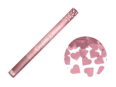 Opakowanie Tuba z sercami różowe złoto 60cm