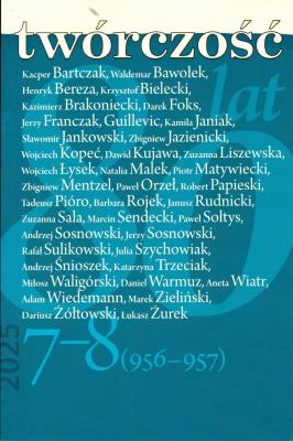 Twórczość 7-8/2025. Autor:   Praca zbiorowa. SmakLiter.pl Okładka książki Twórczość 7-8/2025