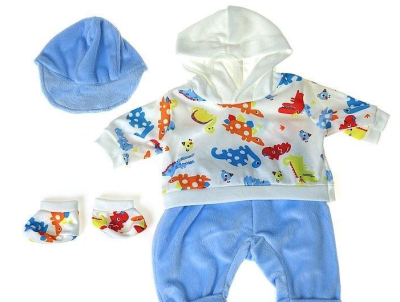 Ubranko dla lalki bobas 45cm. Wydawca: ADAR. SmakLiter.pl Opakowanie Ubranko dla lalki bobas 45cm