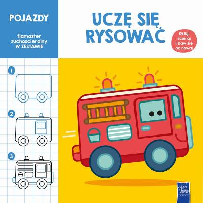 Uczę się rysować. Pojazdy. Autor:   Praca zbiorowa. SmakLiter.pl Okładka książki Uczę się rysować. Pojazdy