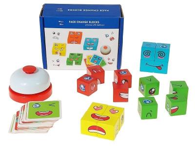 Opakowanie Układanka buźki z kartami