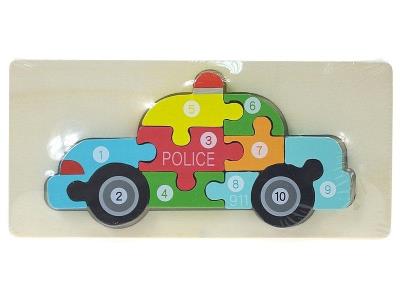 Opakowanie Układanka drewniana radiowóz