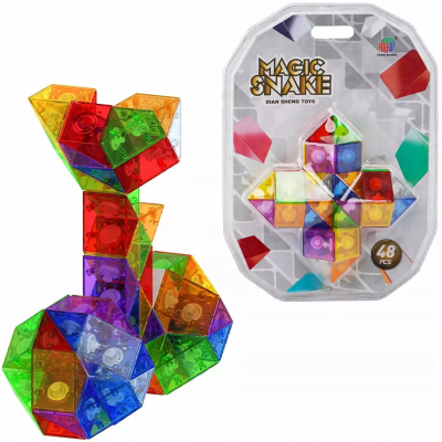 Opakowanie Układanka logiczna kolorowa 48 elementów