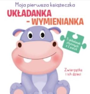 Układanka-wymienianka. Zwierzątka i ich dzieci. Autor:   Praca zbiorowa. SmakLiter.pl Okładka książki Układanka-wymienianka. Zwierzątka i ich dzieci