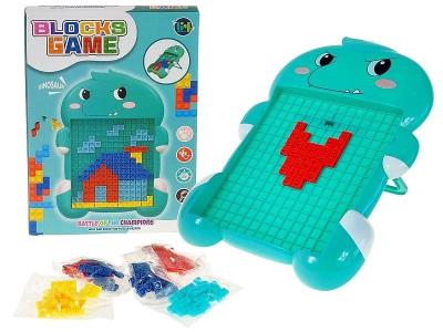 Opakowanie Układanka z klocków wtykanka dinozaur