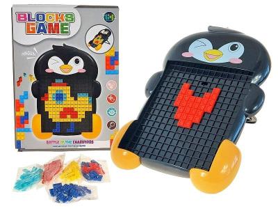 Opakowanie Układanka z klocków wtykanka pingwin