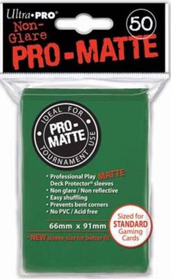 Opakowanie ULTRA-PRO Deck Protector - Pro-Matte Non-Glare Green (Zielone) 50 szt.