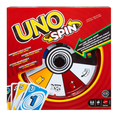 Uno Spin. Wydawca: Mattel. SmakLiter.pl Opakowanie Uno Spin
