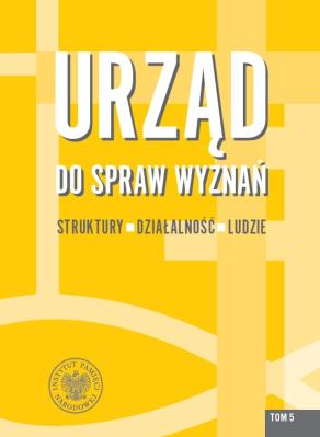 Okładka książki Urząd do spraw Wyznań