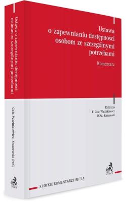 Okładka książki Ustawa o zapewnianiu dostępności osobom ze...