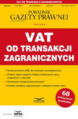 Okładka książki VAT od transakcji zagranicznych. Podatki 5/2025