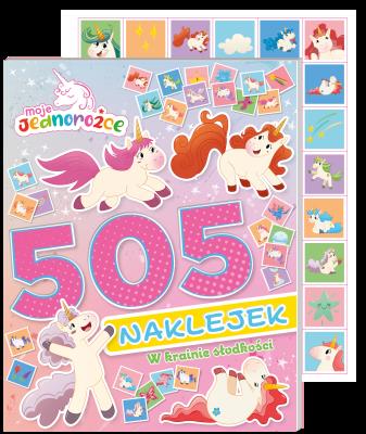 Okładka książki W krainie słodkości. Moje Jednorożce. 505 naklejek