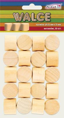 Opakowanie Walce drewniane 20x15mm 20szt