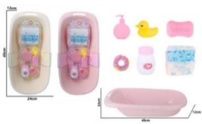 Opakowanie Wanienka do kąpieli lalki + akcesoria 24x49x12cm