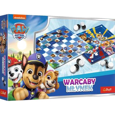 Warcaby i Młynek Paw Patrol TREFL. Wydawca: Trefl. SmakLiter.pl Opakowanie Warcaby i Młynek Paw Patrol TREFL