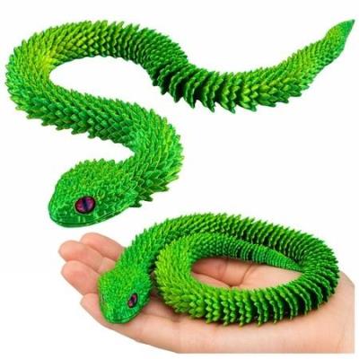 Opakowanie Wąż 3D ruchomy segmentowy mieniący się 45cm