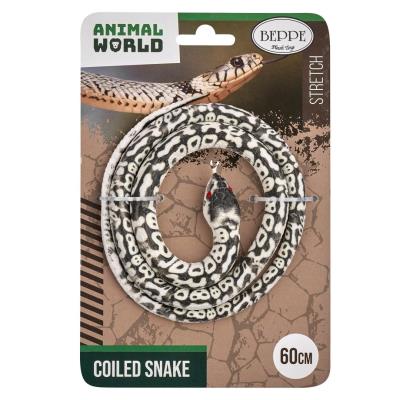 Wąż gumowy szaro-biały 60cm. Wydawca: Beppe. SmakLiter.pl Opakowanie Wąż gumowy szaro-biały 60cm