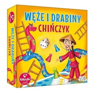 Węże i drabiny&Chińczyk. Wydawca: Kukuryku. SmakLiter.pl Opakowanie Węże i drabiny&Chińczyk