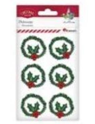 Wianki z drucika dekoracyjnego zielone 4cm 6szt. Wydawca: Titanum. SmakLiter.pl Opakowanie Wianki z drucika dekoracyjnego zielone 4cm 6szt