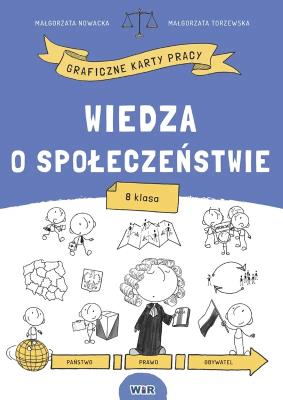 Okładka książki Wiedza o społeczeństwie graficzne karty pracy SP 8