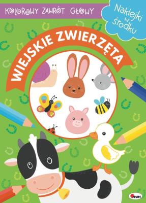 Okładka książki Wiejskie zwierzęta. Kolorowy zawrót głowy