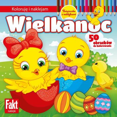 Okładka książki Wielkanoc. Koloruję i naklejam