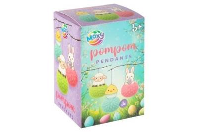 Opakowanie Wielkanocne zawieszki z pomponami 3szt