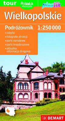 Okładka książki Wielkopolskie-mapa turystyczna plastik