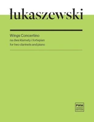 Okładka książki Wings Concertino na dwa klarnety i fortepian