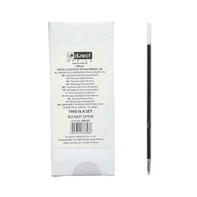 Opakowanie Wkład do długopisu LE015 niebieski (100szt) D.RECT