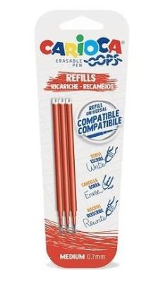 Opakowanie Wkład do długopisu wymazyw Oops czerwony 3szt