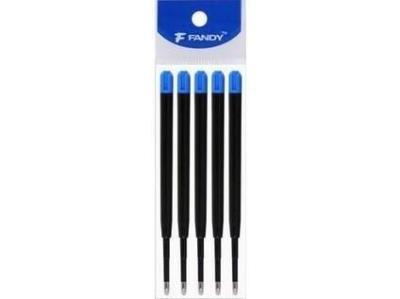 Wkład F-Parker 0,8mm plast niebieski 5szt. Wydawca: Fandy. SmakLiter.pl Opakowanie Wkład F-Parker 0,8mm plast niebieski 5szt
