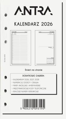 Opakowanie Wkład kalendarzowy 2026 B6 DNS