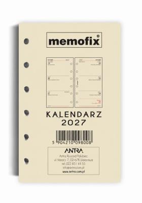 Opakowanie Wkład kalendarzowy 2027 Memofix A6 SK/TDW