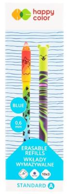 Wkłady wymazywalne niebieskie 0,6mm 3szt. Wydawca: GDD. SmakLiter.pl Opakowanie Wkłady wymazywalne niebieskie 0,6mm 3szt