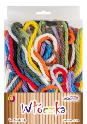 Opakowanie Włóczka 1,5m. 14szt MIX