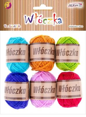 Opakowanie Włóczka 38 m, 6 szt MIX