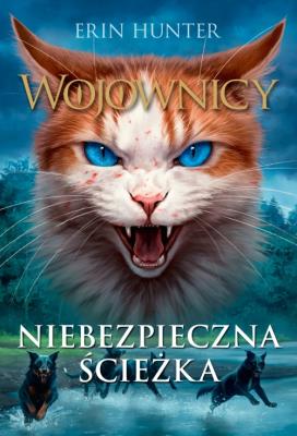 Wojownicy Tom 5 Niebiezpieczna ścieżka. Autor: Erin Hunter. SmakLiter.pl Okładka książki Wojownicy Tom 5 Niebiezpieczna ścieżka