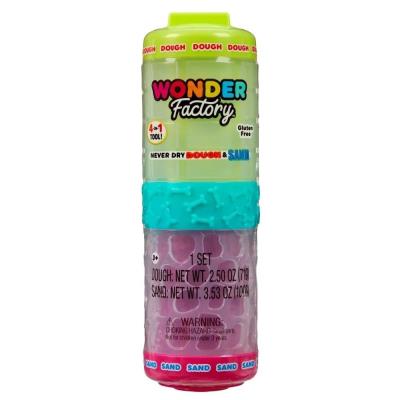 Wonder Factory Never Dry Dough&Sand Green Pink. Wydawca: MGA. SmakLiter.pl Opakowanie Wonder Factory Never Dry Dough&Sand Green Pink